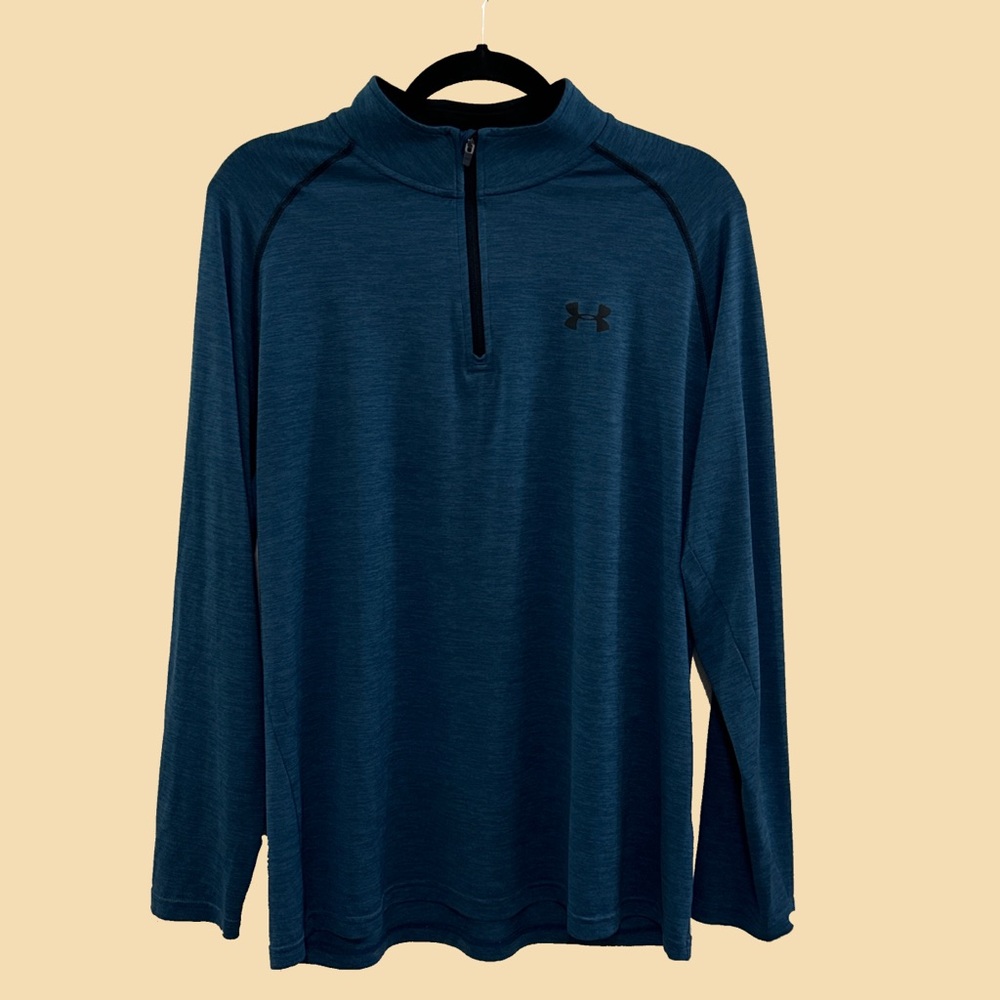 Dusty Teal Under Armor quarterzip
